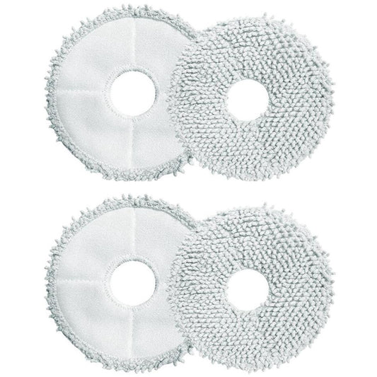 Washable Mopping Pads Compatible with Ecovacs DEEBOT X2, T20, T10, X1 Omni, X1 Turbo – High-Absorption, Reusable Mop Replacement for Robot Vacuum – 4-Pack